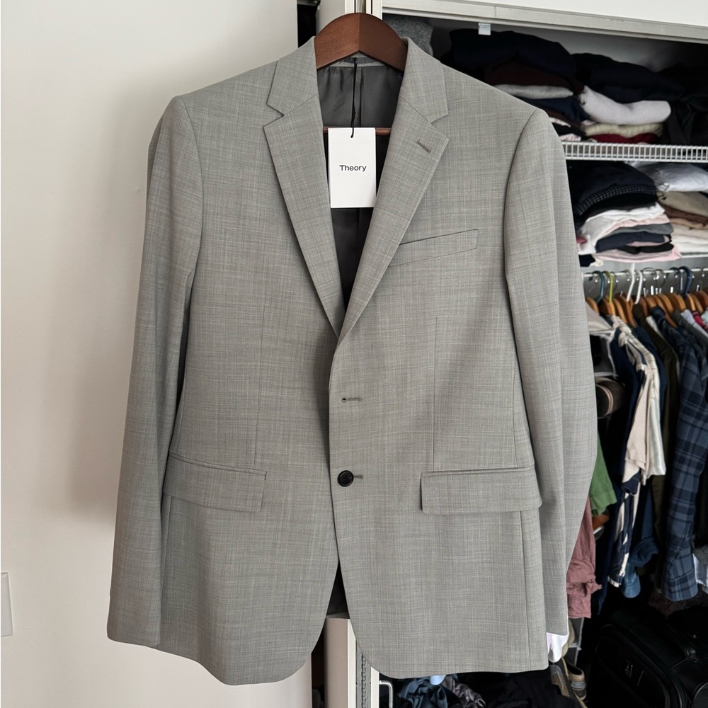 Theory Men's Light Gray Blazer